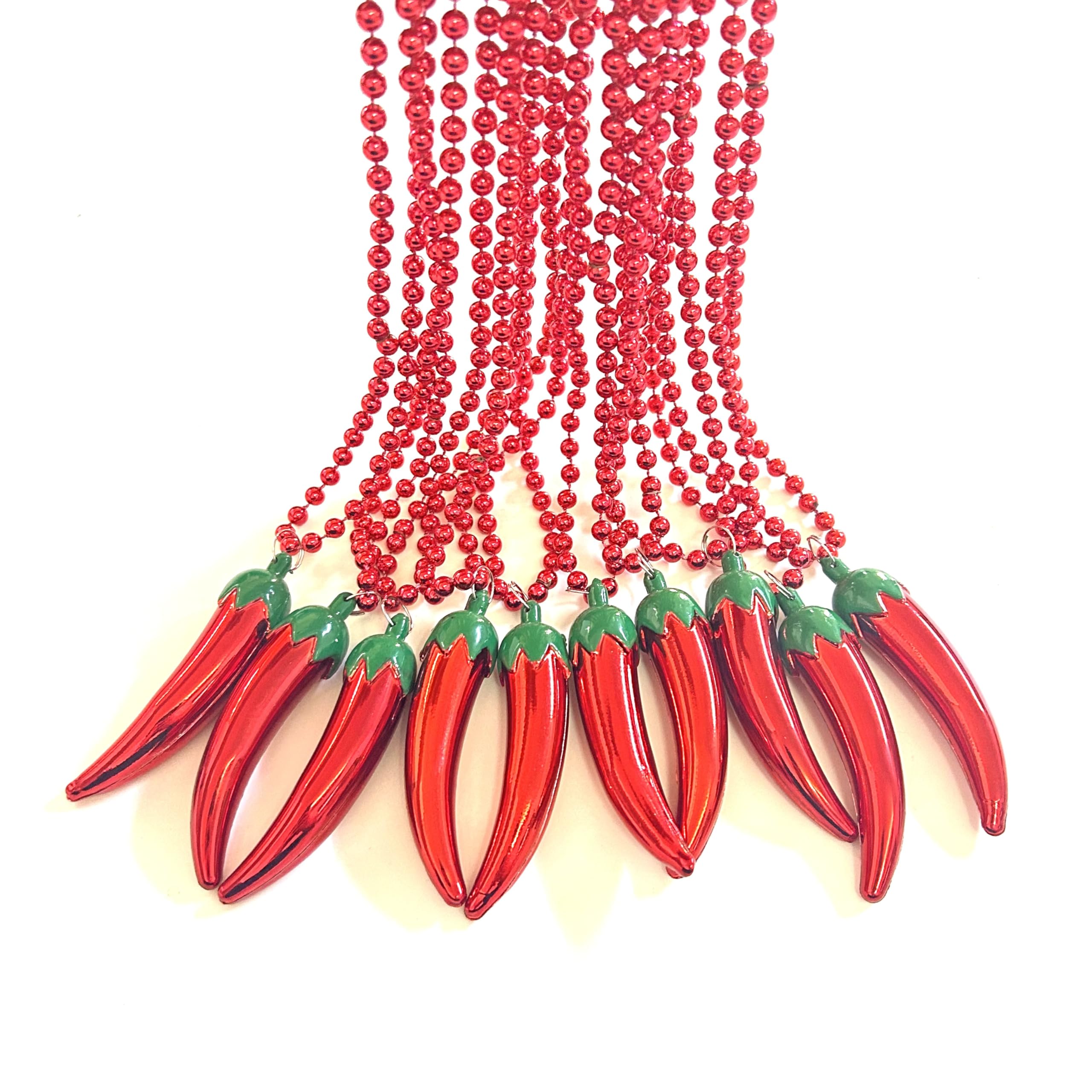 Amazon GZYSSL 28 Pcs Chili Pepper Bead Necklaces Mexico Fiesta Red Pepper Party Gift Beads